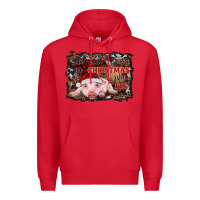 Red all i want for christmas is a pig baby Premium Hoodie - RanaPortraitStore