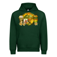 Forest Green frog coffee cups Urban Hoodie - Zillion Design Studio