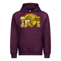 Mauve Wine frog coffee cups Urban Hoodie - Zillion Design Studio