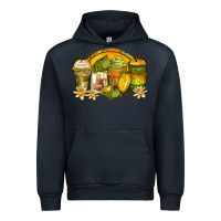 Navy frog coffee cups Urban Hoodie - Zillion Design Studio