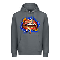 Rock leopard american flag lips Premium Hoodie - Zillion Design Studio