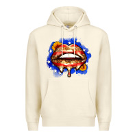 Sandshell leopard american flag lips Premium Hoodie - Zillion Design Studio