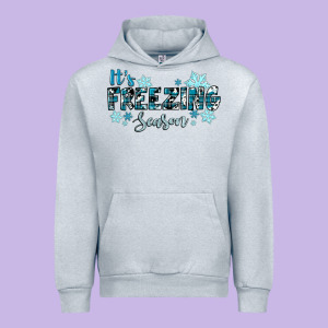 It's Freezing Season Winter Urban Hoodie Designed By Ranaportraitstore