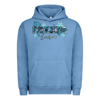 Pigment Pebble Blue it's freezing season winter Urban Hoodie - RanaPortraitStore