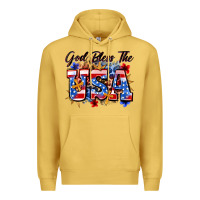 Antique Gold god bless the usa Premium Hoodie - Zillion Design Studio