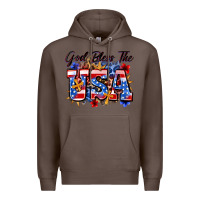 Coffee god bless the usa Premium Hoodie - Zillion Design Studio