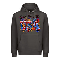 Smoke god bless the usa Premium Hoodie - Zillion Design Studio