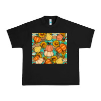 Black pumpkin sunflowers leaves Urban Heavy Tee - Artiststas
