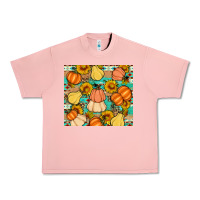 Salmon pumpkin sunflowers leaves Urban Heavy Tee - Artiststas