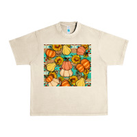 Sandshell pumpkin sunflowers leaves Urban Heavy Tee - Artiststas