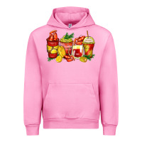 Fuchsia Pink crawfish coffee cups Urban Hoodie - Zillion Design Studio