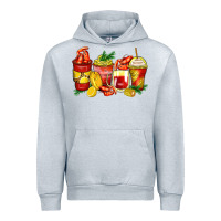 Heather Grey crawfish coffee cups Urban Hoodie - Zillion Design Studio