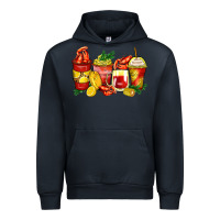 Navy crawfish coffee cups Urban Hoodie - Zillion Design Studio