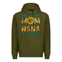 Army Green i have two titles mom and nana and i rock them bot Premium Hoodie - texasbilliewilder