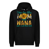Black i have two titles mom and nana and i rock them bot Premium Hoodie - texasbilliewilder