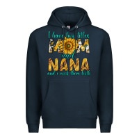 Navy i have two titles mom and nana and i rock them bot Premium Hoodie - texasbilliewilder