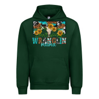 Forest Green wranglin mama Urban Hoodie - texasbilliewilder