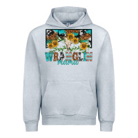 Heather Grey wranglin mama Urban Hoodie - texasbilliewilder