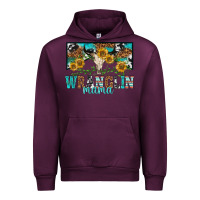 Mauve Wine wranglin mama Urban Hoodie - texasbilliewilder