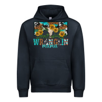 Navy wranglin mama Urban Hoodie - texasbilliewilder