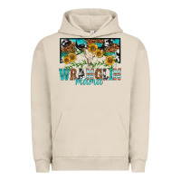 Pigment French Oak wranglin mama Urban Hoodie - texasbilliewilder