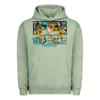 Pigment Oil Green wranglin mama Urban Hoodie - texasbilliewilder