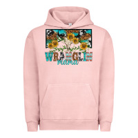 Pigment Salmon wranglin mama Urban Hoodie - texasbilliewilder
