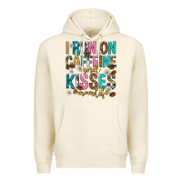 Tofu i run on caffeine and kisses mothers day Premium Hoodie - texasbilliewilder
