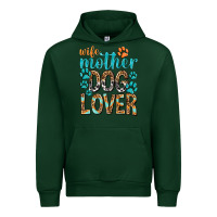 Forest Green wife mother dog lover with paws Urban Hoodie - texasbilliewilder