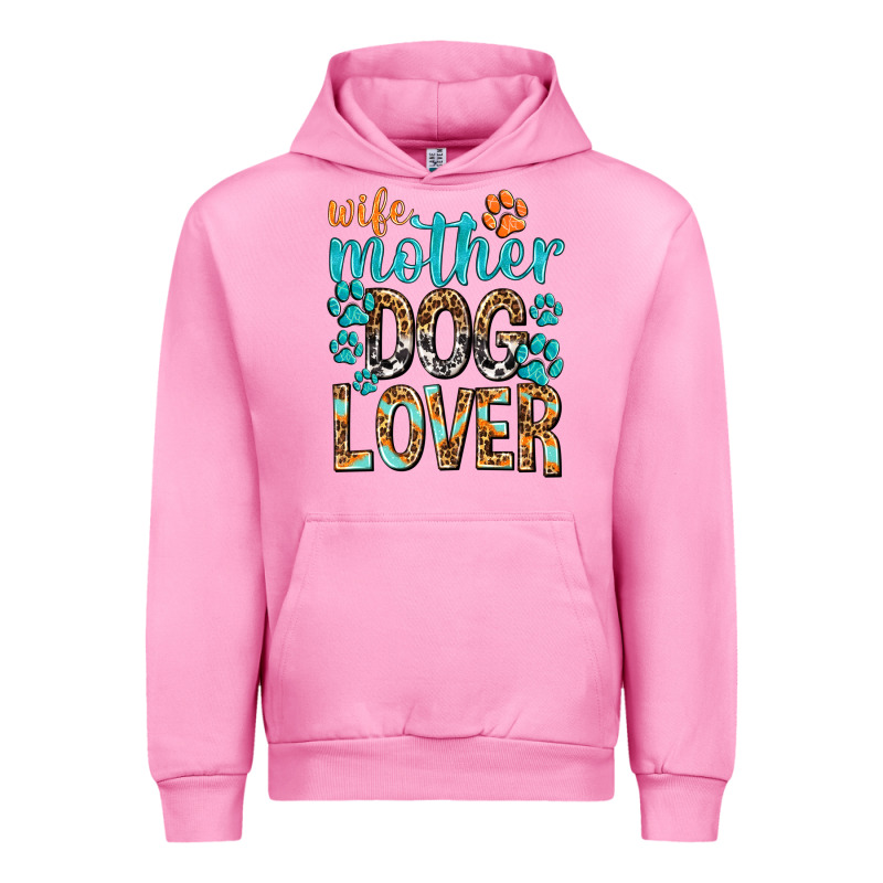 Wife Mother Dog Lover With Paws Urban Hoodie by texasbilliewilder | Teevron