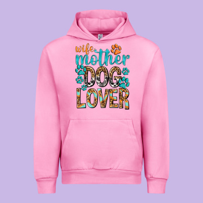 Wife Mother Dog Lover With Paws Urban Hoodie Designed By Texasbilliewilder