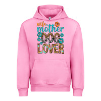 Fuchsia Pink wife mother dog lover with paws Urban Hoodie - texasbilliewilder