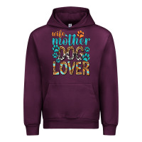 Mauve Wine wife mother dog lover with paws Urban Hoodie - texasbilliewilder
