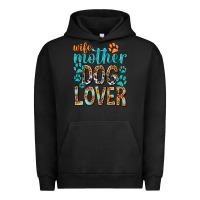 Pigment Black wife mother dog lover with paws Urban Hoodie - texasbilliewilder
