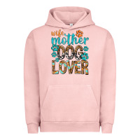 Pigment Salmon wife mother dog lover with paws Urban Hoodie - texasbilliewilder