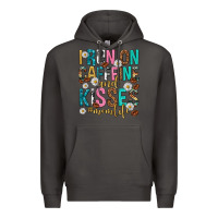 Smoke i run on caffeine and kisses mothers day Premium Hoodie - texasbilliewilder