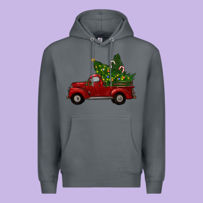 Christmas Trees With Truck Premium Hoodie Designed By Ranaportraitstore