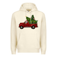 Sandshell christmas trees with truck Premium Hoodie - RanaPortraitStore