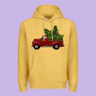 Christmas Trees With Truck Premium Hoodie Designed By Ranaportraitstore