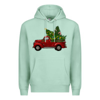 Seafoam christmas trees with truck Premium Hoodie - RanaPortraitStore