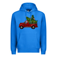 True Royal christmas trees with truck Premium Hoodie - RanaPortraitStore