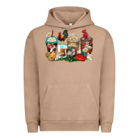 Pigment Burro rooster coffee cups Urban Hoodie - Zillion Design Studio