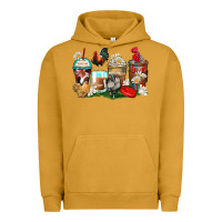 Pigment Peanut Butter rooster coffee cups Urban Hoodie - Zillion Design Studio