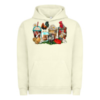 Pigment Pistachio rooster coffee cups Urban Hoodie - Zillion Design Studio