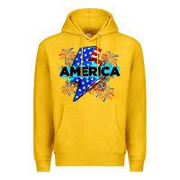 Lemon America with lightning bolt Premium Hoodie - Zillion Design Studio