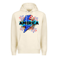 Tofu America with lightning bolt Premium Hoodie - Zillion Design Studio