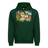 Forest Green goats coffee cups Urban Hoodie - Zillion Design Studio