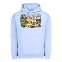 Pigment Grape Ice goats coffee cups Urban Hoodie - Zillion Design Studio