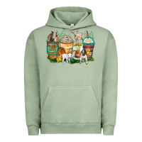 Goats Coffee Cups Urban Hoodie | Teevron