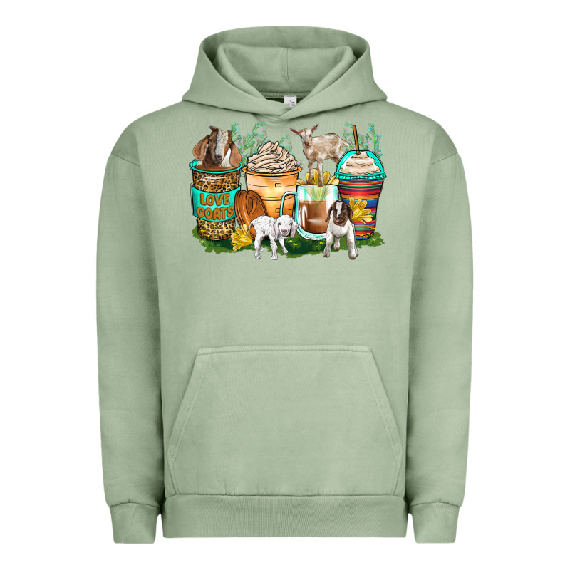 Goats Coffee Cups Urban Hoodie by Zillion Design Studio | Teevron